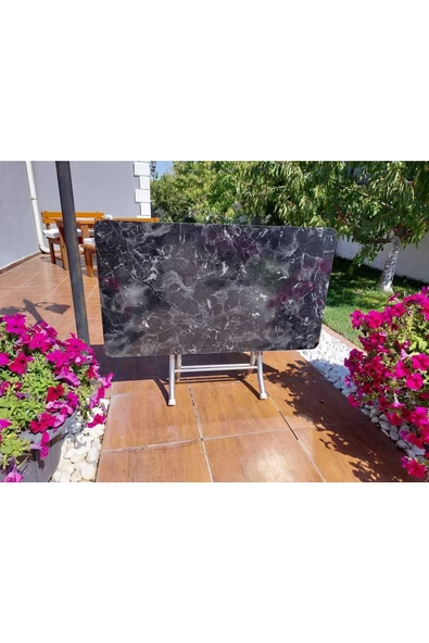 Dekoratif Katlanır Masa Bahçe Ve Çalışma Masası (70*120) ürün görseli