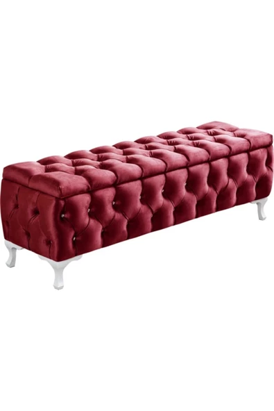 Lüks Sandıklı Chester Puf Bench Ayakucu Koltuk 110 Cm ürün görseli 1