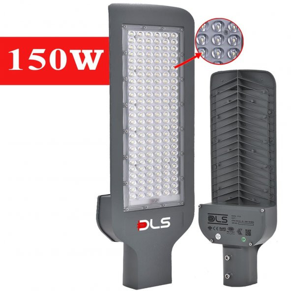 150W Led Yol Sokak Armatür DLS Park Bahçe Çevre Site Bina Dış Mekan Lamba Aydınlatma Ledli Sokak Armatürü