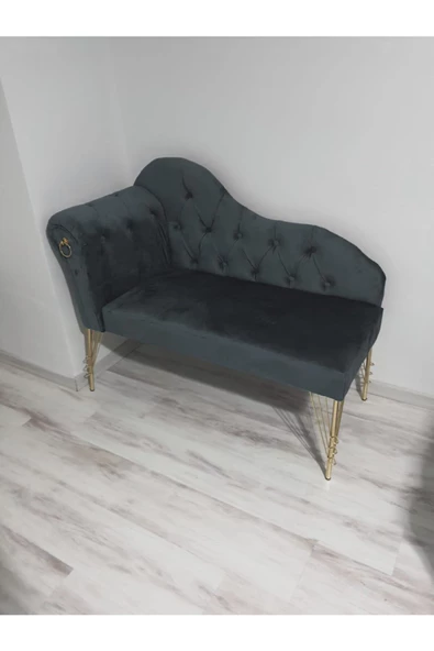 Metalda Josefin Bench Koltuk Berjer Gold Seri 130 cm