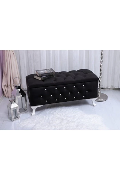 Ultra Lüks Ayak Ucu Sandıklı Puf Bench ürün görseli 1