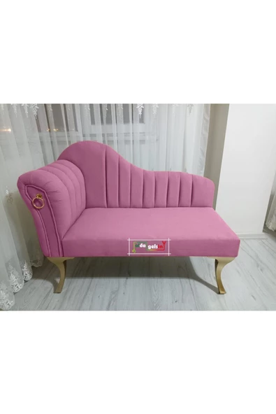 Yeni Model Ultra Lüks Alda Çizgili Josefin Bench Puf 120 Cm