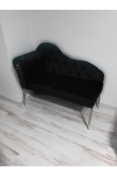 Metalda Josefin Bench Koltuk Berjer Gümüş Seri 120 Cm