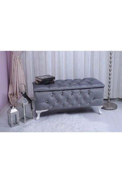 Ultra Lüks Ayak Ucu Sandıklı Puf Bench ürün görseli 1