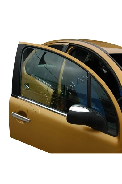 BRSPLAST  Citroen C3 Uyumlu 2002-2009 Krom Cam Çıtası 4 Parça Paslanmaz Çelik - 4