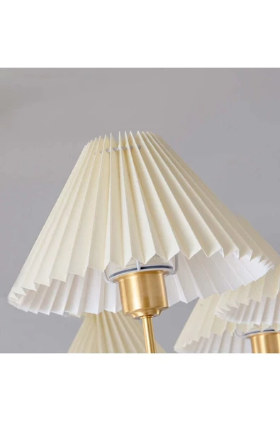 burenze Modern Tasarım Umbrella Şapka Avize Aplik Abajur Şapkası Avize Başlığı Krem Renk Küçük Boy ürün görseli 1