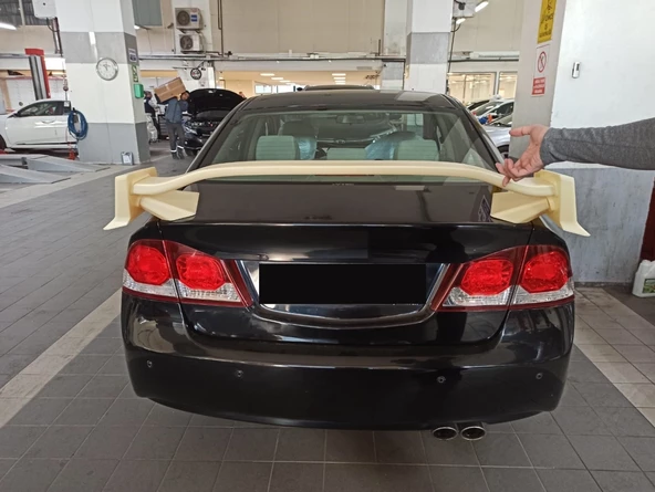 CIVIC FD6 2006-2012 IÇIN UYUMLU TYPER SPOILER (BOYASIZ) - 2