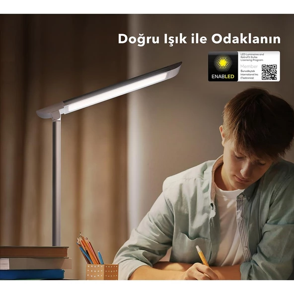 TaoTronics TT-DL13 Doğal Akıllı 12W Led Masa Lambası - Beyaz - 4