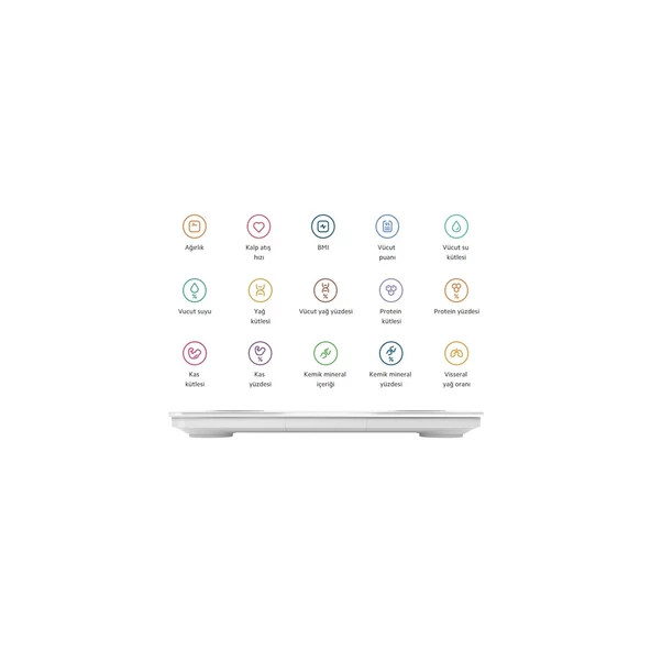 Xiaomi Mi Body Composition Scale S400 Yeni Nesil Çift Frekanslı Akıllı Bluetooth Baskül - Resim 4