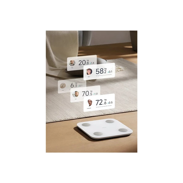 Xiaomi Mi Body Composition Scale S400 Yeni Nesil Çift Frekanslı Akıllı Bluetooth Baskül - Resim 5