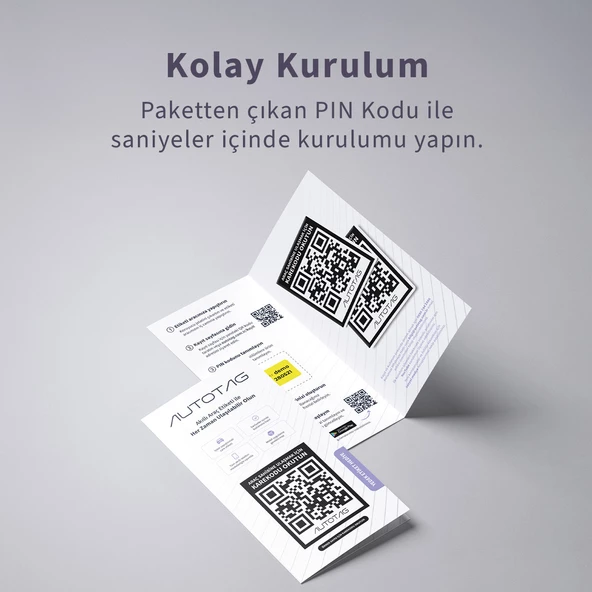 AutoTag Qr Kodlu Akıllı Araç Etiketi - Karekod Numaratör - 6