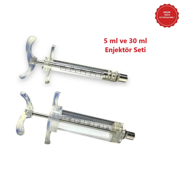 Forvet Kaynatılabilir Mika İthal Veteriner Enjektör 5 ml-30 ml Set