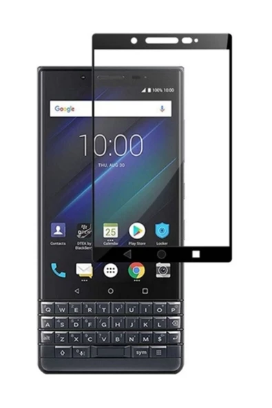 Blackberry Key 2 3d Full Kaplama Kırılmaz Cam Ekran Koruyucu Siyah