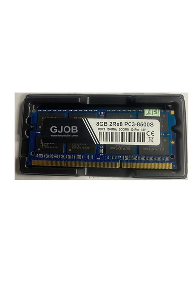 8gb 1066mhz Ddr3 Notebook Ram 1.5v 2 Yıl Garanti TEK MODÜL