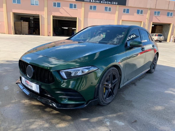 W177 A SERISI IÇIN ÖN LIP   - PIANO BLACK (PARLAK SIYAH)  (AMG DONANIM IÇIN) - 4