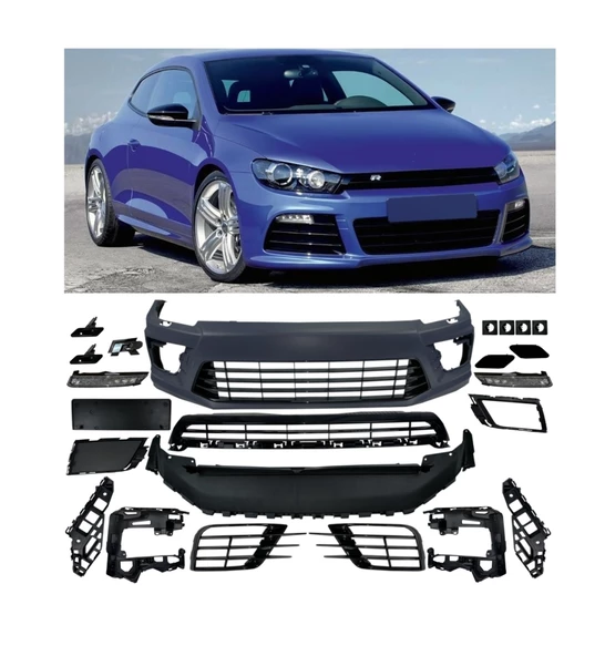 SCIROCCO 2009-2017 IÇIN UYUMLU ÖN TAMPON+PANJUR