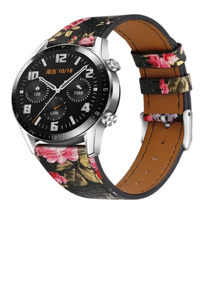 Huawei Watch Gt/gt2 46mm Frontier Desenli Silikon Kordon