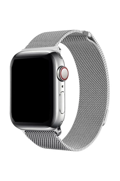 Iwatch 4 42mm Milano Kordon Gümüş Iwatch 4 42mm Kayış Kordon Metal Milano Loop Gümüş