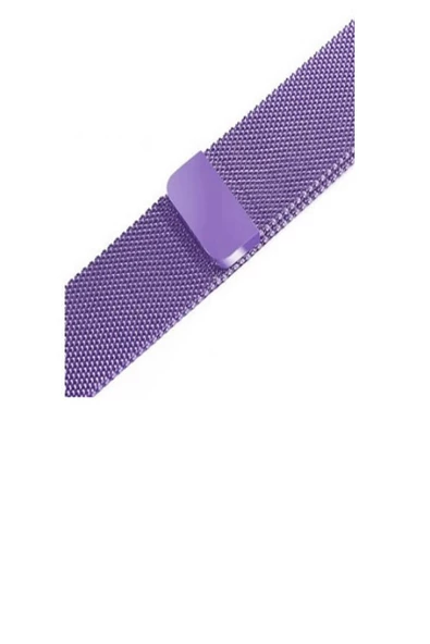 Iwtach 2-3-4-5 42mm 44mm Milanese Loop Uyumlu Mıknatıslı Kordon 42mm-44mm Mor