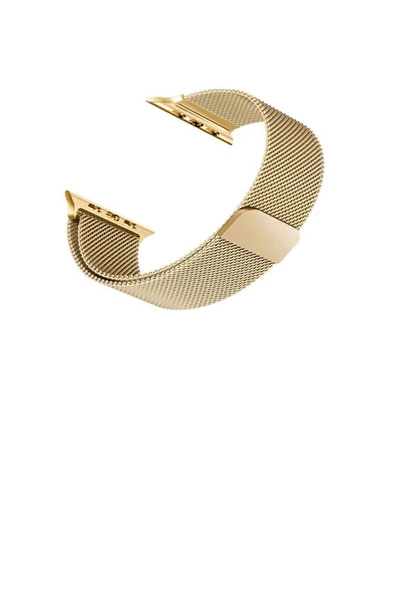 Iwatch 5 42mm Milanese Mıknatıslı Metal Kordon Altın Gold