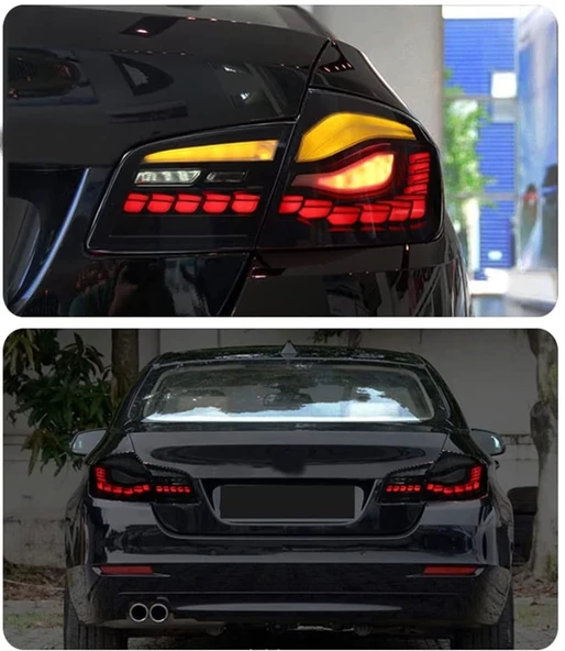 5 SERISI F10 IÇIN UYUMLU DRAGON LED STOP - SMOKE - 2