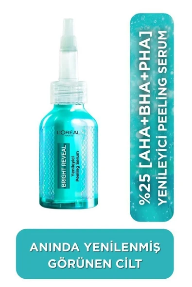 L'Oreal Paris Bright Reveal Koyu Lekelere Karşı Hızlı Etkili Yenileyici Peeling Serum 25% [AHA + BHA