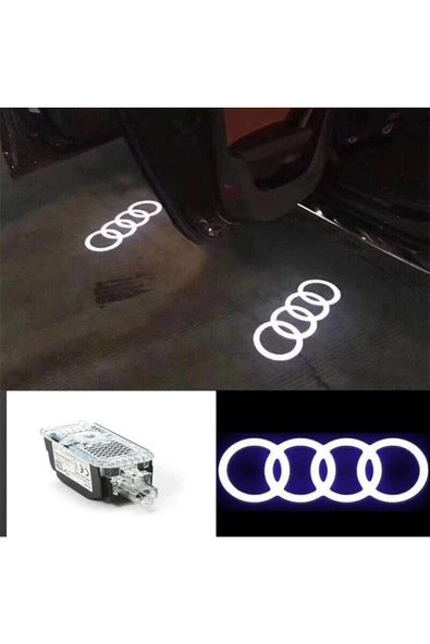 Audi Q3 2020 Kapı Altı Led Logo Tek Kapı 1 Adet Uyumlu