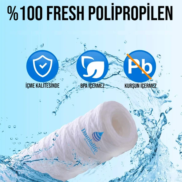 10" Big Blue Sediment İp Filtre iplik filtre - 2