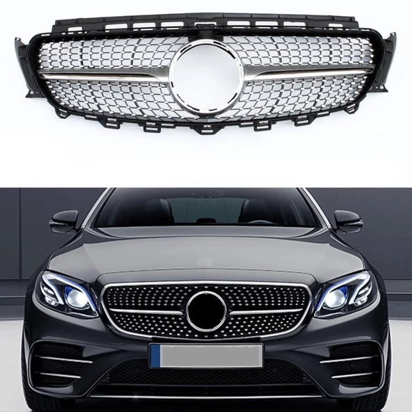 FOR MERCEDES  W213 2016-2019 E SERIES FRONT GRILLE DIAMOND - 5