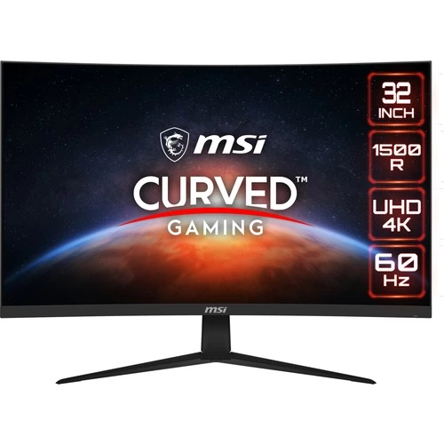 MSI G321CUV 31.5" CURVED 1500R VA 3840X2160 (UHD) 16:9 60HZ 4MS HDR READY GAMING MONITOR