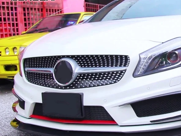 W117 CLA IÇIN UYUMLU 2013-2015 CLA IÇIN UYUMLU DIAMOND PANJUR - GRI - 4