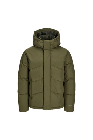 Jack Jones Erkek Jjworld Yeşil Puffer Mont 12259850Y - 5