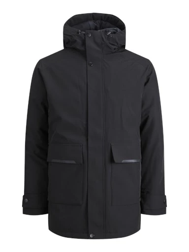 JACK JONES Erkek Siyah Parka 12211896 - 1