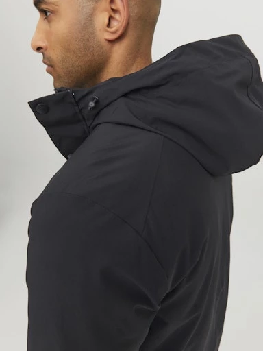 JACK JONES Erkek Siyah Parka 12211896 - 5