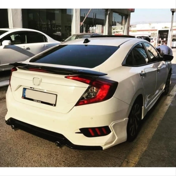 CIVIC FC5 2016-2020 IÇIN UYUMLU TURBO SPOILER ISIKSIZ (BOYASIZ) - 4