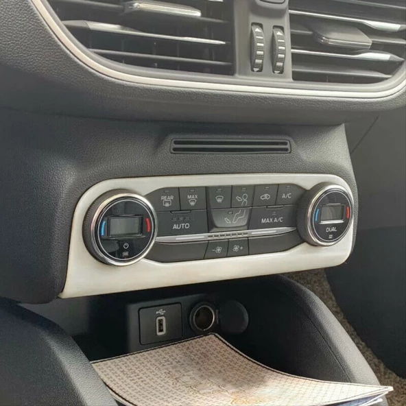FOCUS IÇIN UYUMLU 2019+ KLIMA PANEL KAPLAMA SILVER (ABS) - 3