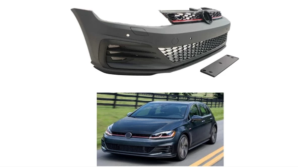 GOLF 7,5 2017-2020 IÇIN UYUMLU GTI ÖN TAMPON VE PANJUR SETI - 6