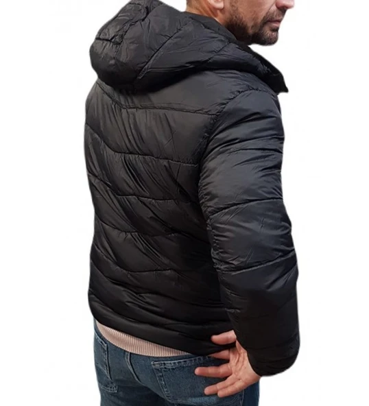 Jack&Jones Jorpaul Tons Reversible Puffer Jacket 12214771 Siyah Mont Siyah - 3
