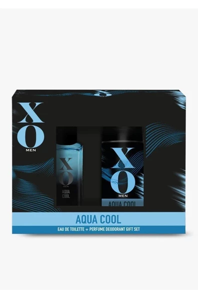 Xo Aqua Cool Edt 100 ml Erkek Parfüm Deodorant 125 ml Seti