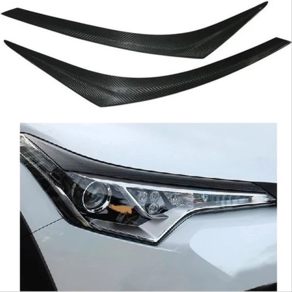 C-HR 2016-2019 IÇIN UYUMLU FAR KASI - KARBON (2 PARÇA) - 2