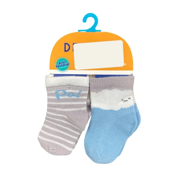 Defne Baby 2'li Bebek Çorabı E002-24