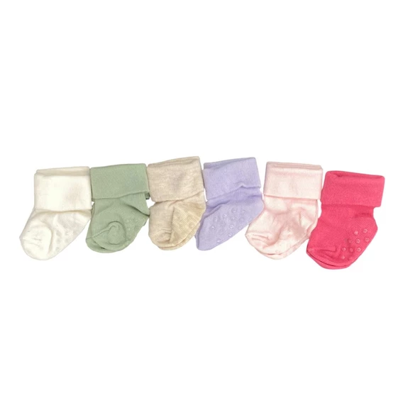 Defne Baby 6Lı Bebek Çorabı 6K007-24