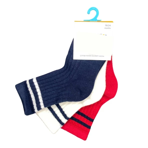 Defne Baby 3 Lü Bebek Çorabı E037-23