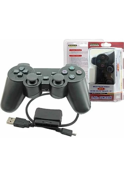 Monozone Game Pad Titreşimli Yeni Nesil Kablosuz Oyun Kolu Pc-Ps2-Ps3 - 2