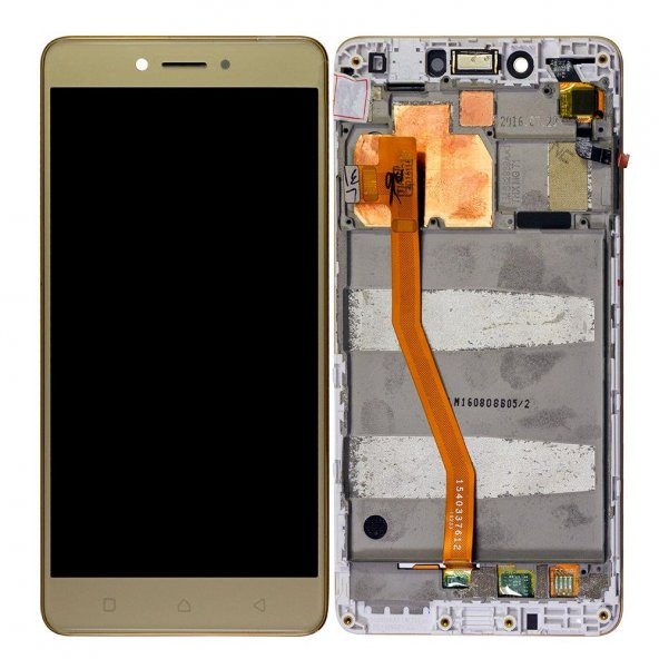 Lenovo K6 Note Lcd Ekran dokunmatik Cam Çıtalı K53a48 - 2