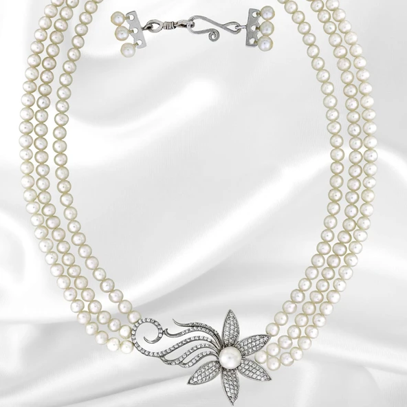 Altın İnci Kolye T016546 ürün görseli