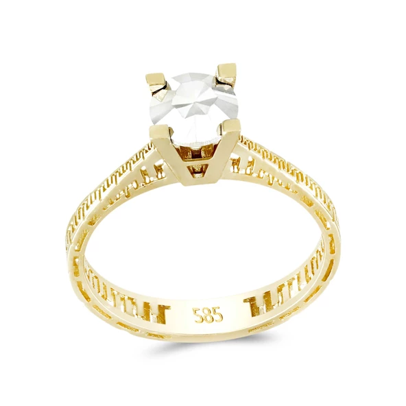 Altın Tektaş Yüzük T073937