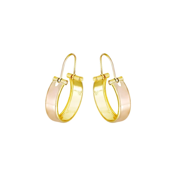 Altın Halka Küpe T073919 ürün görseli 1