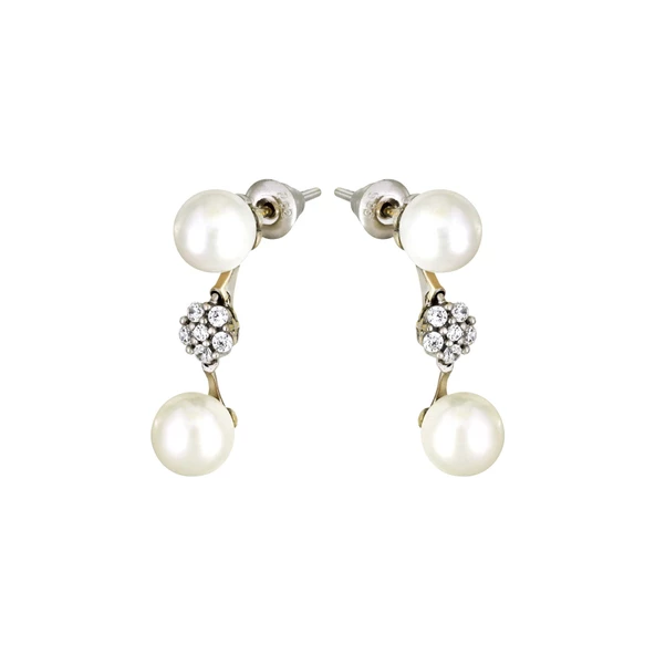 Altın İnci Küpe T016483 ürün görseli 1