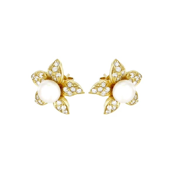 Altın İnci Küpe T007649 ürün görseli 1